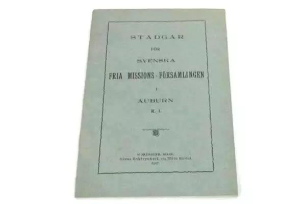 Antique Early 1900's Swedish Free Mission Assembly Congregation Pamphlets Books