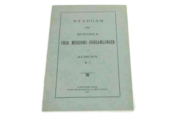 Antique Early 1900's Swedish Free Mission Assembly Congregation Pamphlets Books
