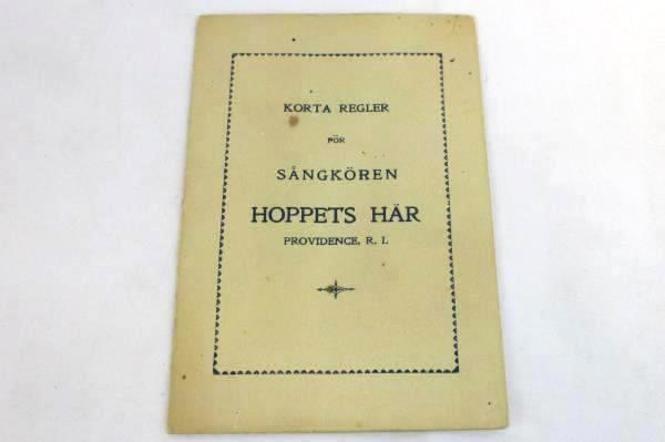 Antique Early 1900's Swedish Free Mission Assembly Congregation Pamphlets Books