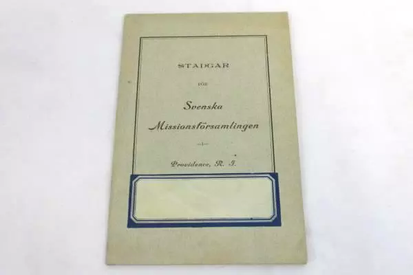 Antique Early 1900's Swedish Free Mission Assembly Congregation Pamphlets Books