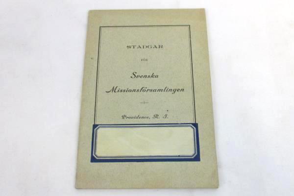 Antique Early 1900's Swedish Free Mission Assembly Congregation Pamphlets Books