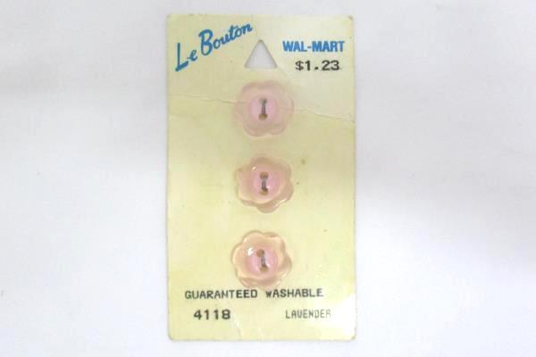 4 Packages Of Vintage Le Bouton Buttons Assorted Colors