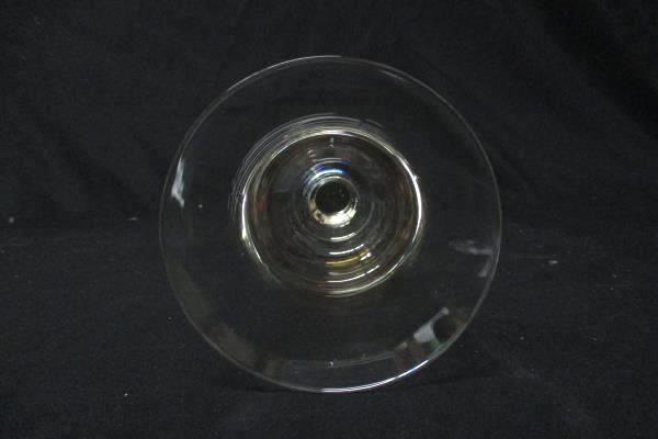 Lot of 3 Wine glasses Or Water Goblets Amber Colored Crystal 7In Tall