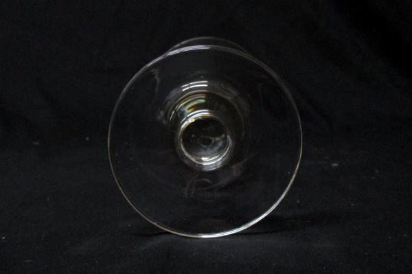 Lot of 3 Wine glasses Or Water Goblets Amber Colored Crystal 7In Tall