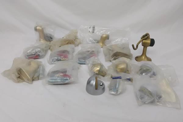 Mixed Lot of 15 Heavy Duty Floor Mount Door Stops Projection & Dome Style
