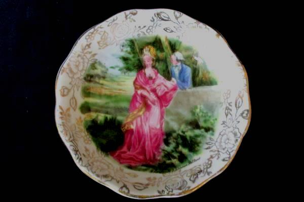 4 Vintage James Kent Ltd Romance Porcelain Trinket Bowls Longton Made in England