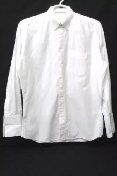 Black Double Breasted 3 Piece Tuxedo Men's Size 44L 42 x 35 Pants Shirt Jacket