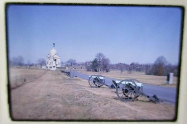 Lot of 4 Kodak Color Slides April 1965 Gettysburg Vacation Photos Tour w/ Box