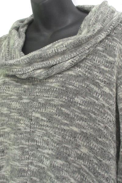 Women's DKNY Metro Style Cowl Neck Sweater Thin Knit Sharkbite Hemline Size S