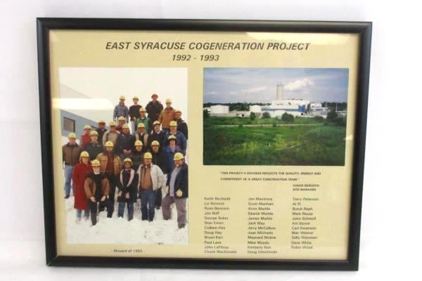 Bechtel Company Framed Photos East Syracuse Cogeneration + Tacoma Narrows Bridge