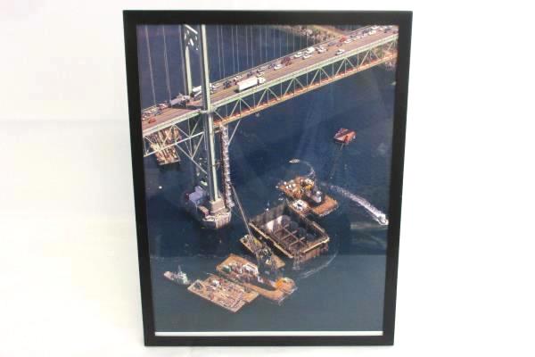 Bechtel Company Framed Photos East Syracuse Cogeneration + Tacoma Narrows Bridge