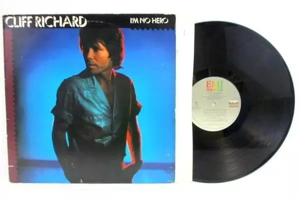 Cliff Richard - I'm No Hero LP Vinyl Album 1980 SW-17039 Lyric Sheet Pop
