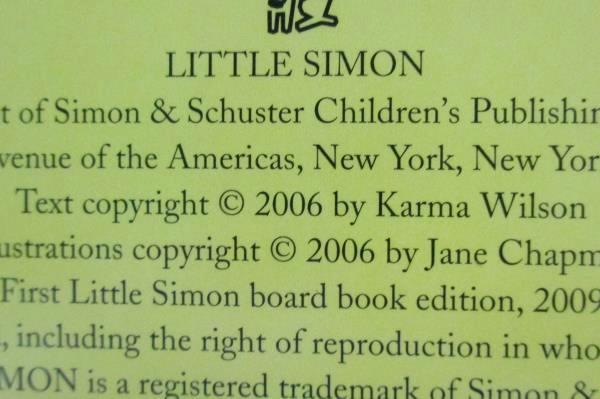 Bear's New Friend by Karma Wilson Jane Chapman Simon Classic Board Books