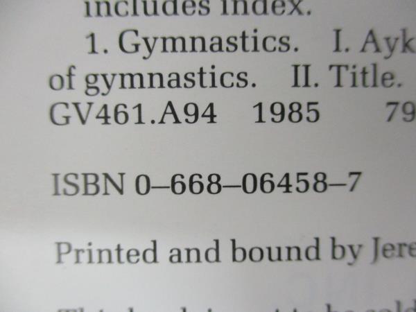 Modern Gymnastics by Peter Aykroyd 1985 Paperback