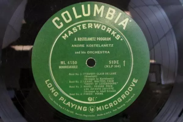 Andre Kostelanetz and his Orchestra Vinyl LP Columbia Records 1950 ML4150