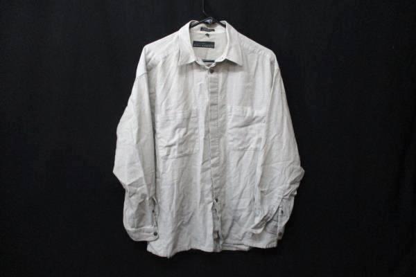 Basic Elements Men's Beige Full Button Up Long Sleeve Shirt Size Large