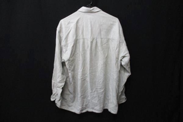 Basic Elements Men's Beige Full Button Up Long Sleeve Shirt Size Large